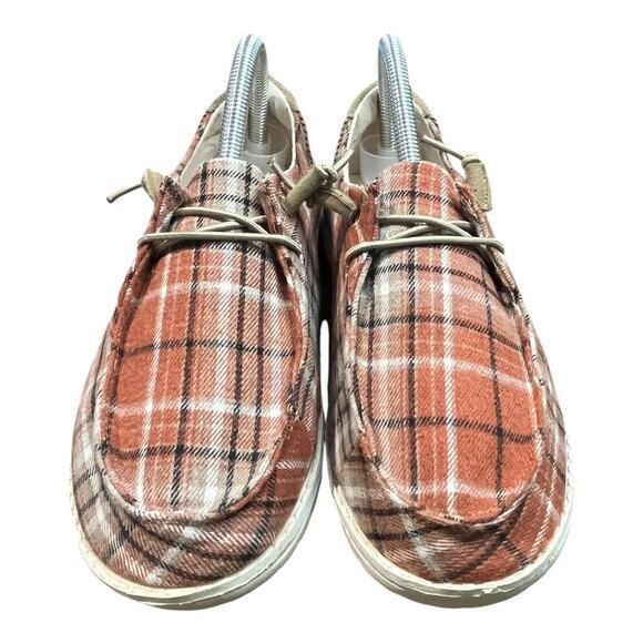 True Craft Plaid‎ Corduroy Slip On Comfortable Shoes Women Size 7.5 - Picture 6 of 11